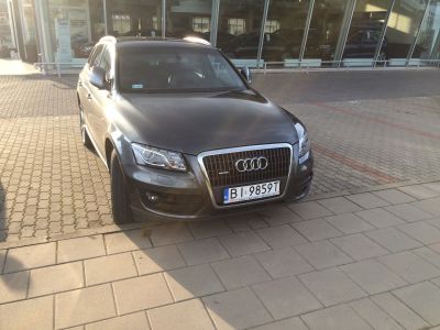 Samochód do ślubu - Białystok szary Audi Q5 2,0