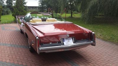 Samochód do ślubu - Wrocław czerwony Cadillac Eldorado 