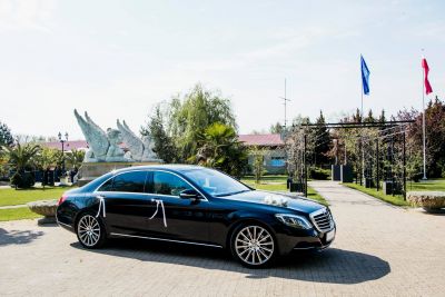 Samochód do ślubu - Warszawa czarny Mercedes-Benz S-klasa 350