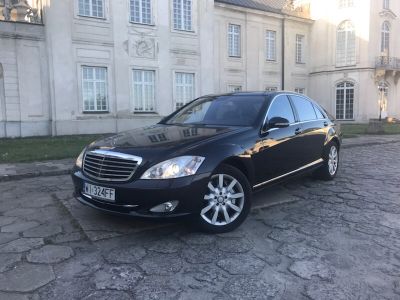 Samochód do ślubu - Warszawa czarny Mercedes-Benz S600L (W221) S600L