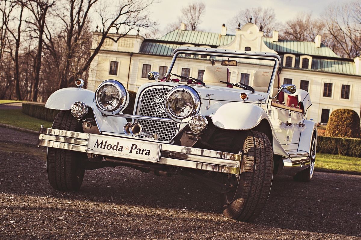 Samochód do ślubu - Będzin biały Alfa Romeo Nestor Baron 
