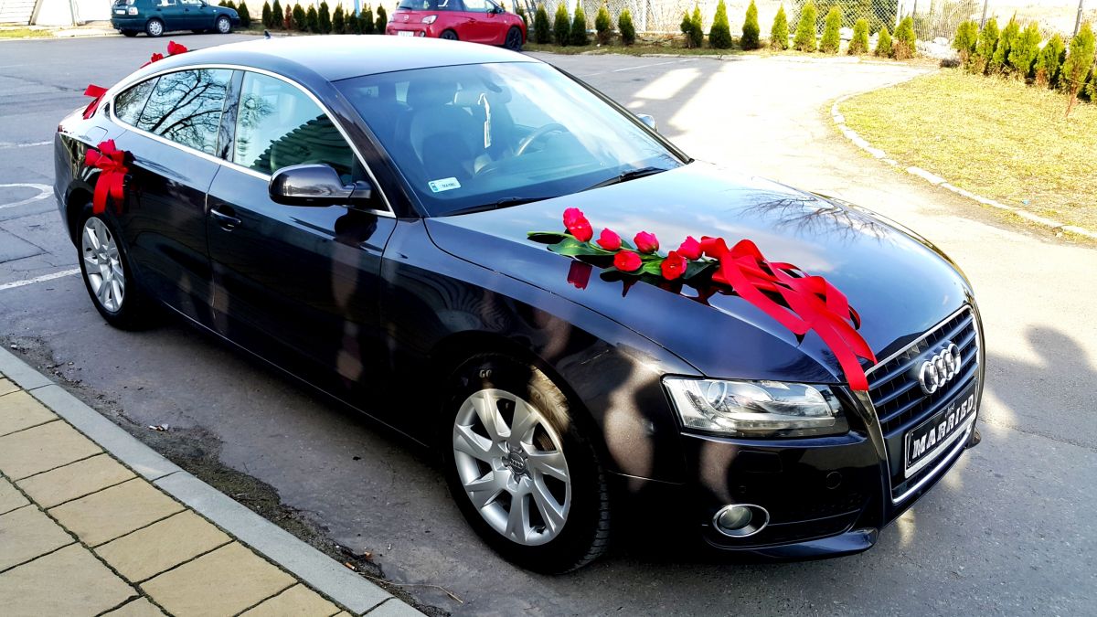 Samochód do ślubu - Kazimierza Wielka czarny Audi A5 