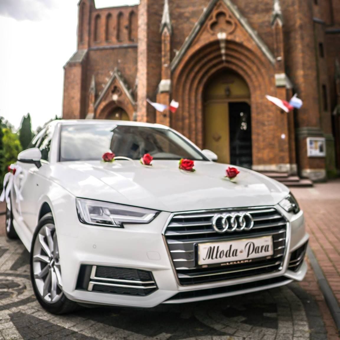 Samochód do ślubu - Piotrków Trybunalski biały Audi A4 