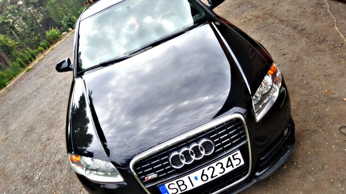 Samochód do ślubu - Jasienica czarny Audi A4 b7 Sline 