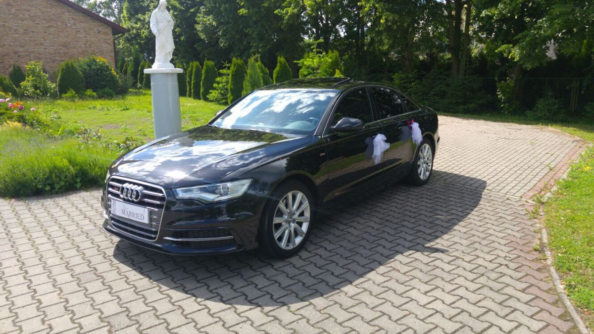 Samochód do ślubu - Słupsk czarny Audi A6 