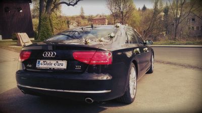 Samochód do ślubu - Katowice czarny Audi A8 