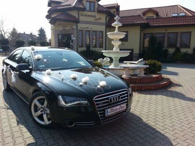 Samochód do ślubu - Katowice czarny Audi A8 
