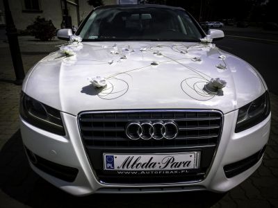 Samochód do ślubu - Pabianice biały Audi A5 