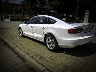Samochód do ślubu - Pabianice biały Audi A5 