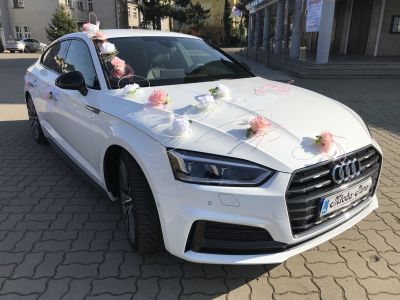 Samochód do ślubu - Bydgoszcz biały Audi A5 