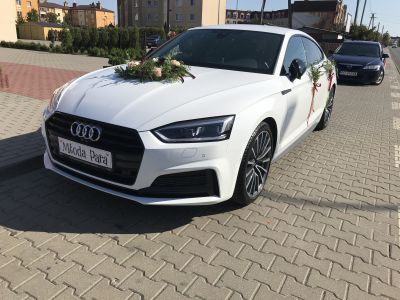 Samochód do ślubu - Bydgoszcz biały Audi A5 