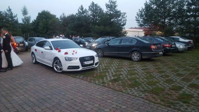 Samochód do ślubu - Ciechanów biały Audi A5 2.0