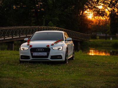 Samochód do ślubu - Jastrzębie-Zdrój biały Audi A5 S-line 