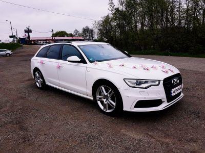 Samochód do ślubu - Górno-Parcele biały Audi A6 S-LINE Exclusive 3.0 V6 BITURBO