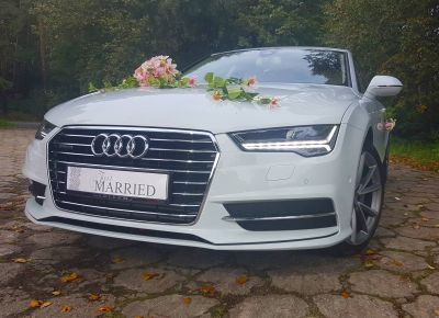 Samochód do ślubu - Tarnowskie Góry biały Audi A7 3,0