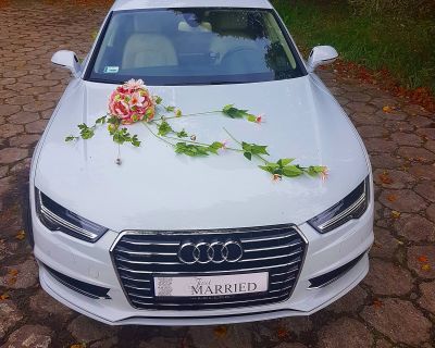 Samochód do ślubu - Tarnowskie Góry biały Audi A7 3,0