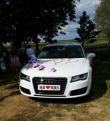 Samochód do ślubu - Zambrow biały Audi A7 3,0