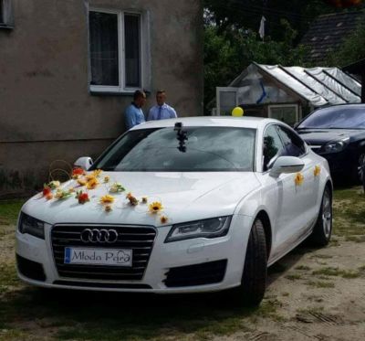 Samochód do ślubu - Zambrow biały Audi A7 3,0