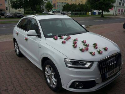 Samochód do ślubu - Wyszkow biały Audi Q3 2.0