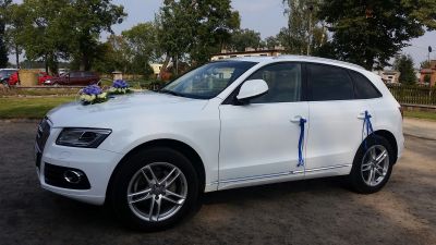 Samochód do ślubu - Ostrów Wielkopolski biały Audi Q5 