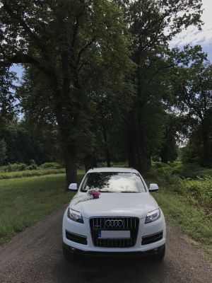 Samochód do ślubu - Gliwice biały Audi Q7 3.0 TDI