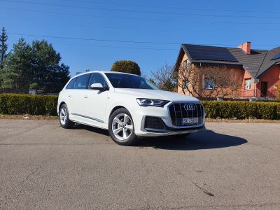 Samochód do ślubu - Katowice biały Audi Q7 45tdi
