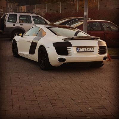 Samochód do ślubu - Żary biały Audi R8 4.2 v8