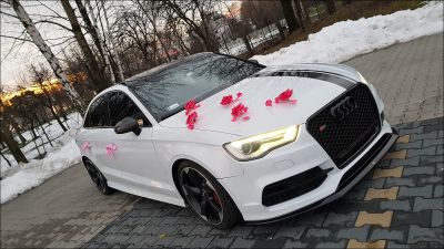 Samochód do ślubu - Goczałkowice-Zdrój biały Audi S3  8V 