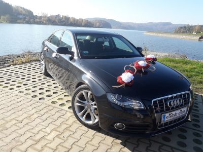 Samochód do ślubu - Rzeszów czarny Audi A4 