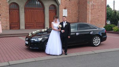 Samochód do ślubu - Pabianice czarny Audi A6 2000