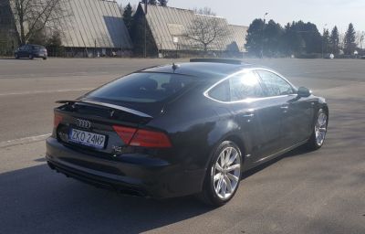 Samochód do ślubu -  czarny Audi A7 