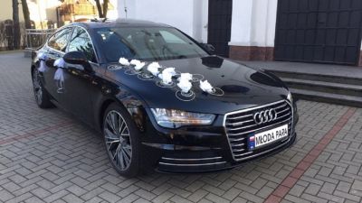 Samochód do ślubu - Warszawa czarny Audi A7 3.0TFSI