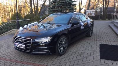 Samochód do ślubu - Warszawa czarny Audi A7 3.0TFSI