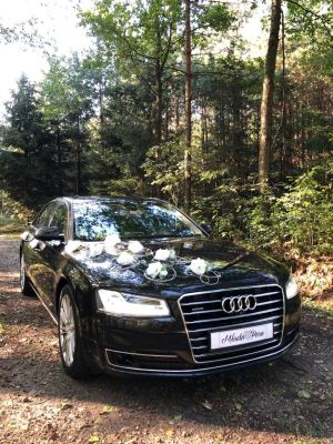 Samochód do ślubu - Katowice czarny Audi A8 LONG 3.0