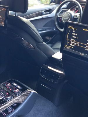 Samochód do ślubu - Katowice czarny Audi A8 LONG 3.0