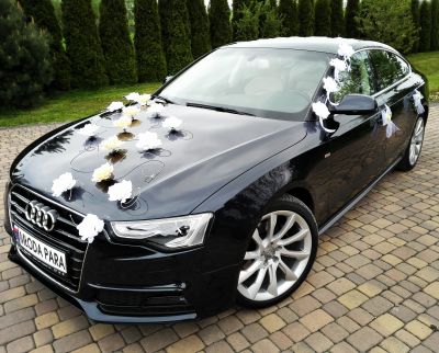 Samochód do ślubu - Kije granatowy Audi A5 sportback 