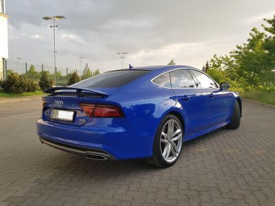 Samochód do ślubu - Białystok niebieski Audi A7 S-line 