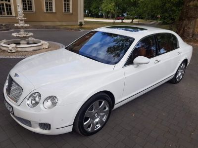 Samochód do ślubu - Wrocław biały Bentley Continental Flying Spur 