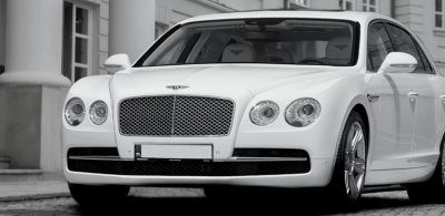 Samochód do ślubu - Wieliczka biały Bentley Flying spur V8