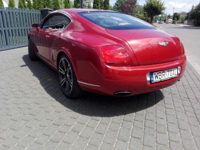 Samochód do ślubu - Rzgów czerwony Bentley CONTINENTAL GT 6,0 V 12