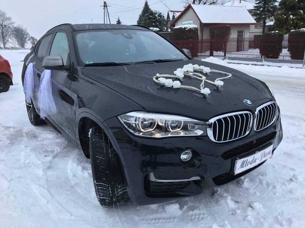 Samochód do ślubu - Dąbrowa Tarnowska czarny BMW X6M  