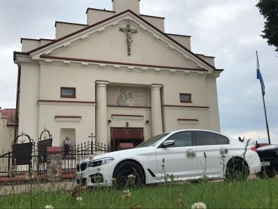 Samochód do ślubu - Białystok biały BMW G30 5 
