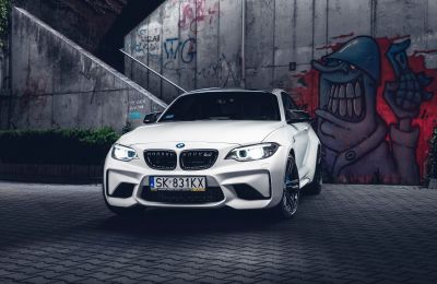 Samochód do ślubu - Tychy biały BMW M2 