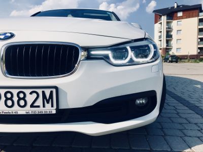 Samochód do ślubu - Tychy biały BMW seria 3 f30 2.0