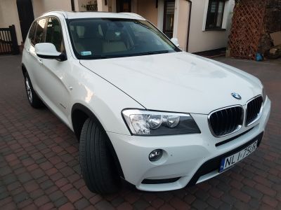 Samochód do ślubu - Olsztyn biały BMW X3 