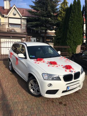 Samochód do ślubu - Szczecin biały BMW X3 3,0