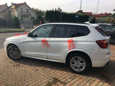 Samochód do ślubu - Szczecin biały BMW X3 3,0