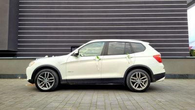 Samochód do ślubu - Kraków biały BMW X3 n52 258 koni