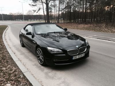 Samochód do ślubu - Mielec czarny BMW 650i Cabrio 4400