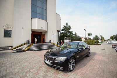 Samochód do ślubu - Lublin czarny BMW F01 